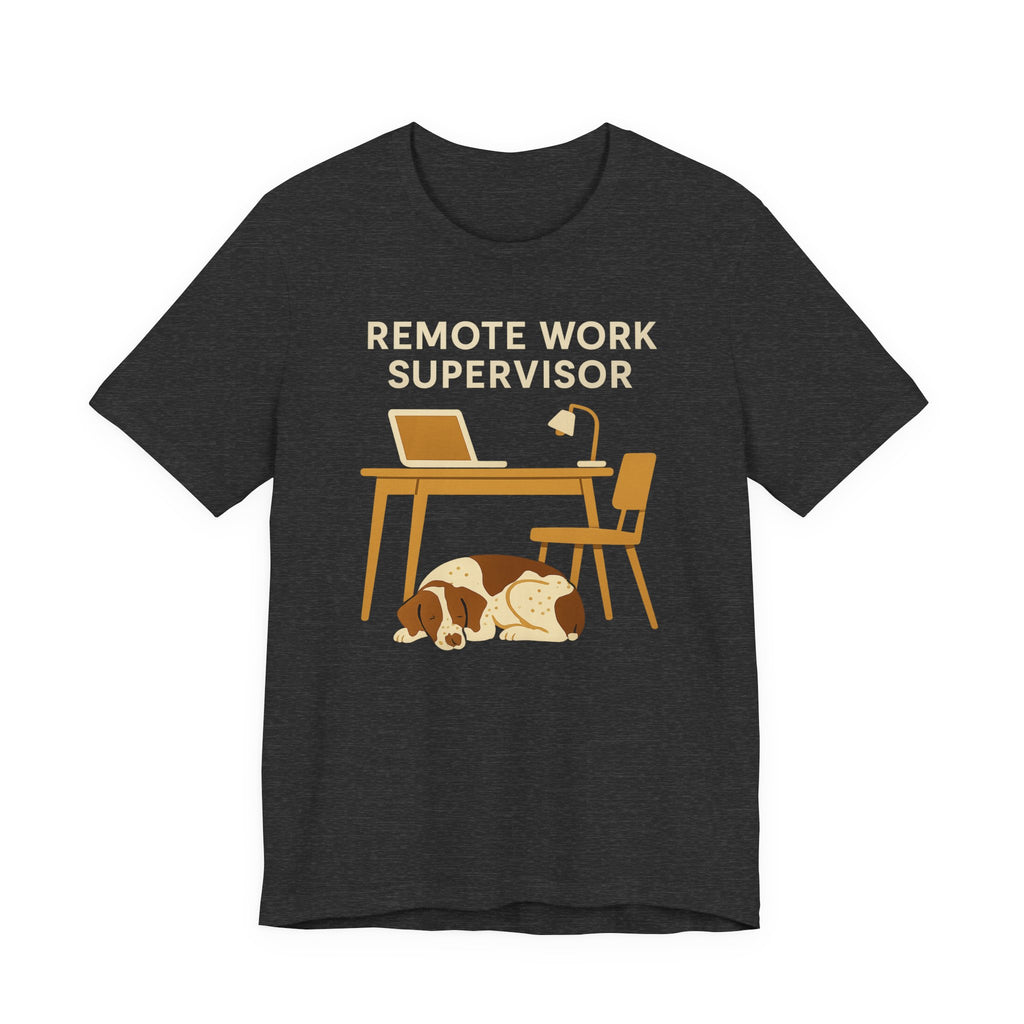 Brittany Spaniel Remote Work Supervisor Tee