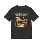 Brittany Spaniel Remote Work Supervisor Tee