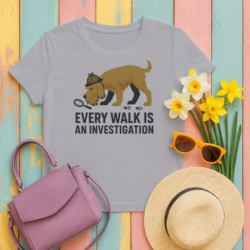 spinone-italiano dog-detective tee flat lay hero v8