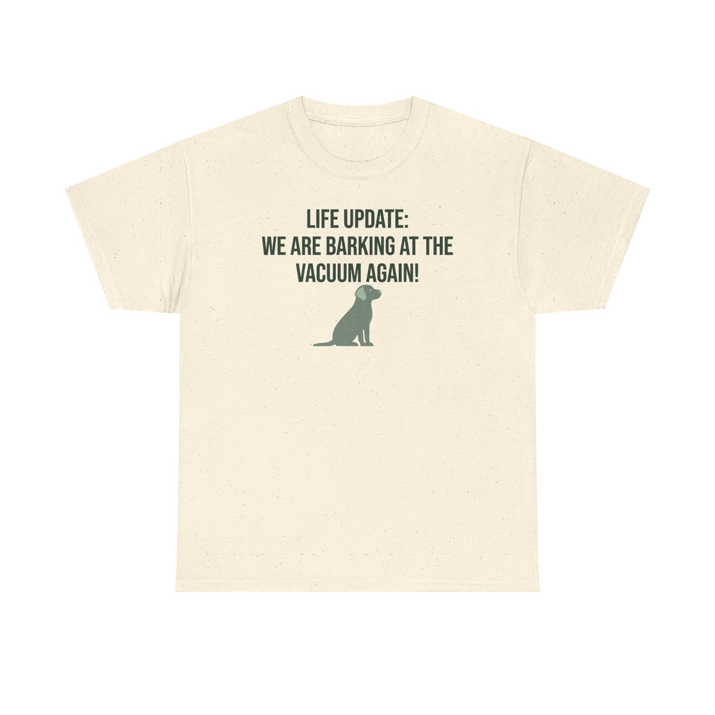 Life Update: Vacuum Barking Lab Humor t-shirt, view 2