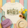 Beagle's Path: A Whimsical Watercolor T-Shirt in Natural