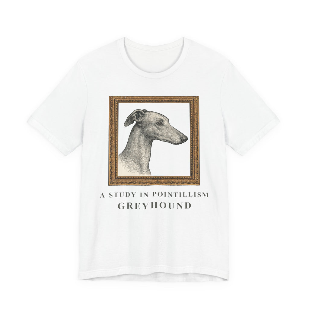 Greyhound A Study in Pointillism Tee