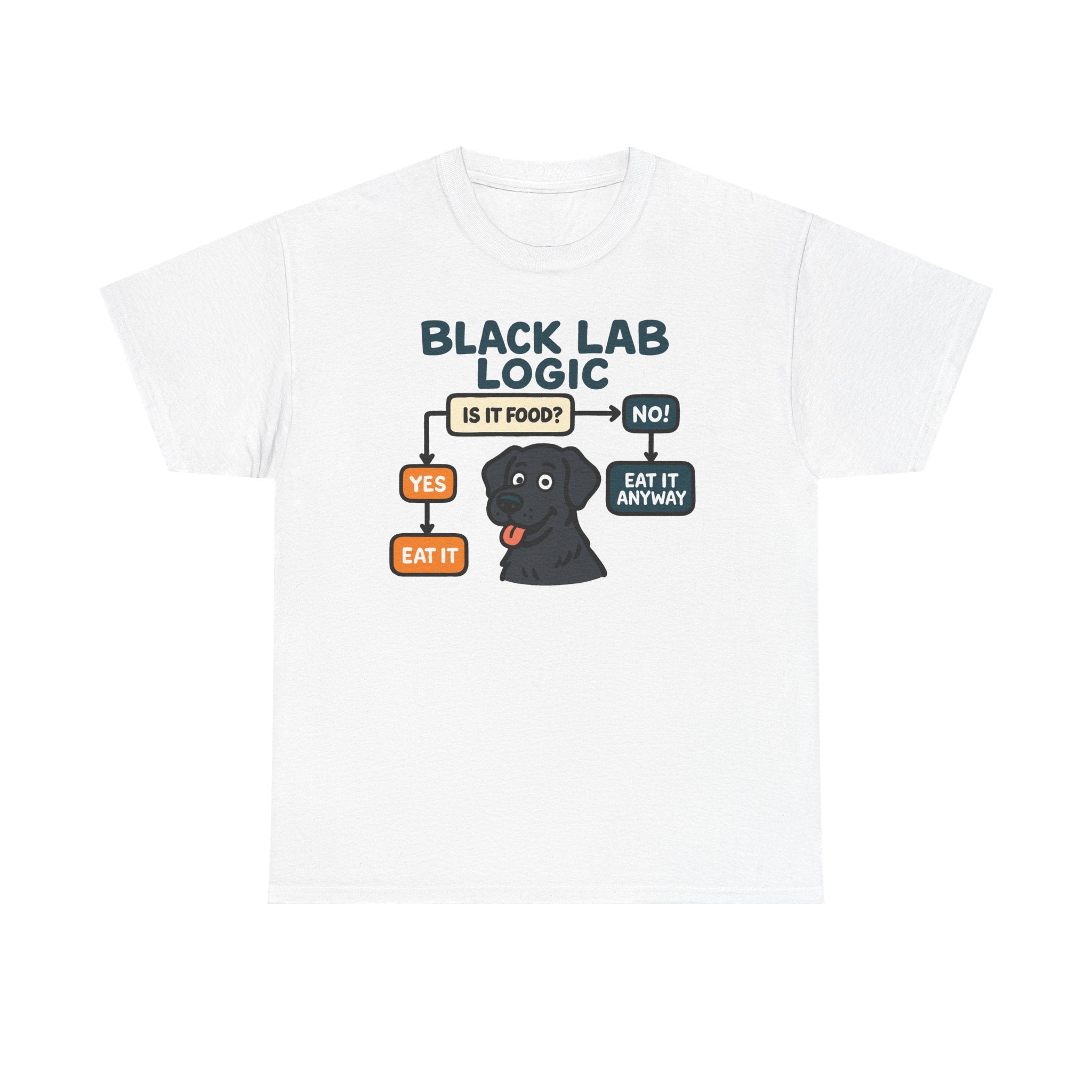 Black Lab Logic Flowchart T-Shirt