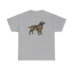 Floral Labrador Retriever Design Dog Lover Style Graphic Design T-Shirt