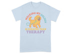 Walking My Golden Is Cheaper Than Therapy T-shirt