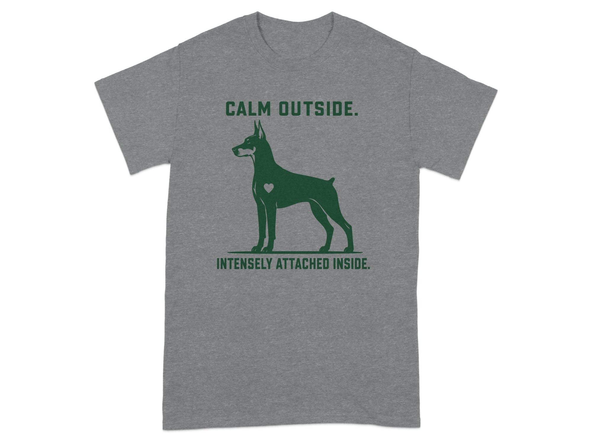 Calm Outside Doberman T-Shirt