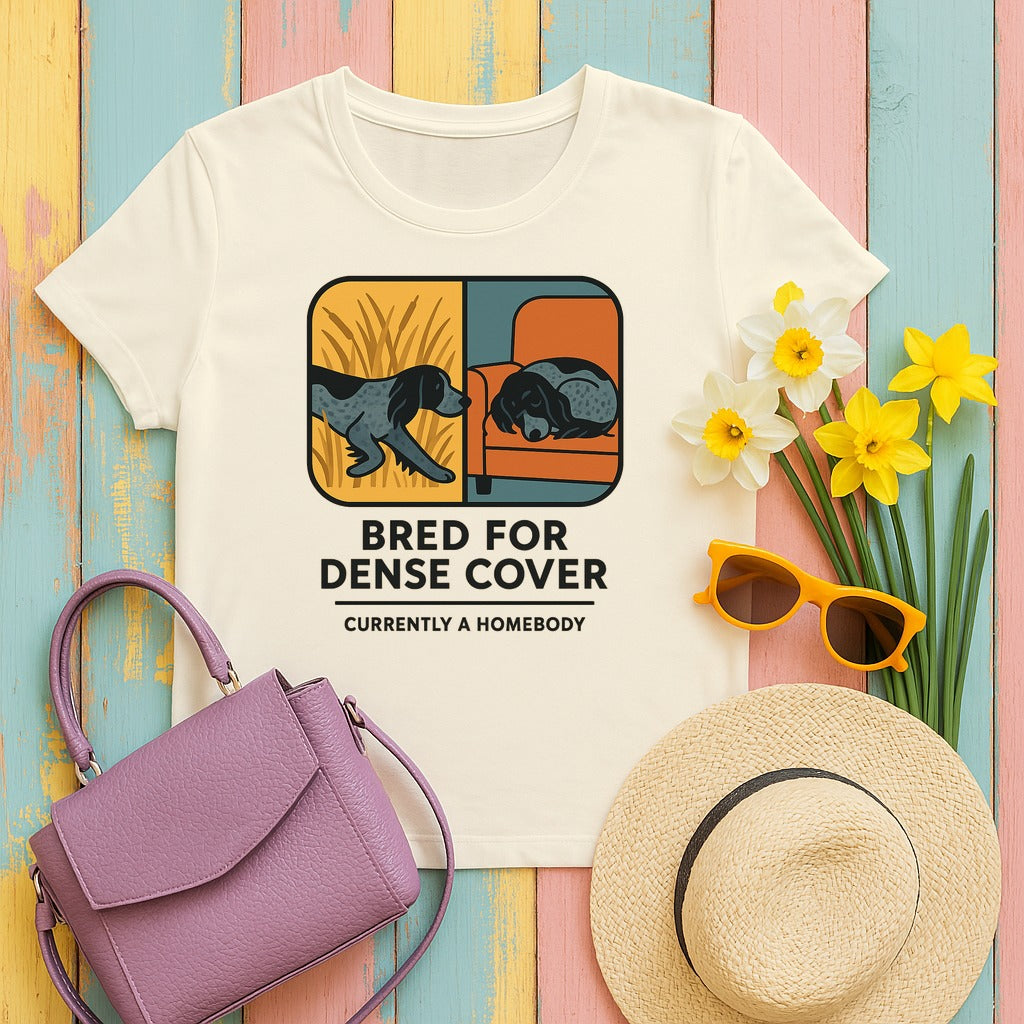 English Cocker Bred for Dense Cover Tee in Natural