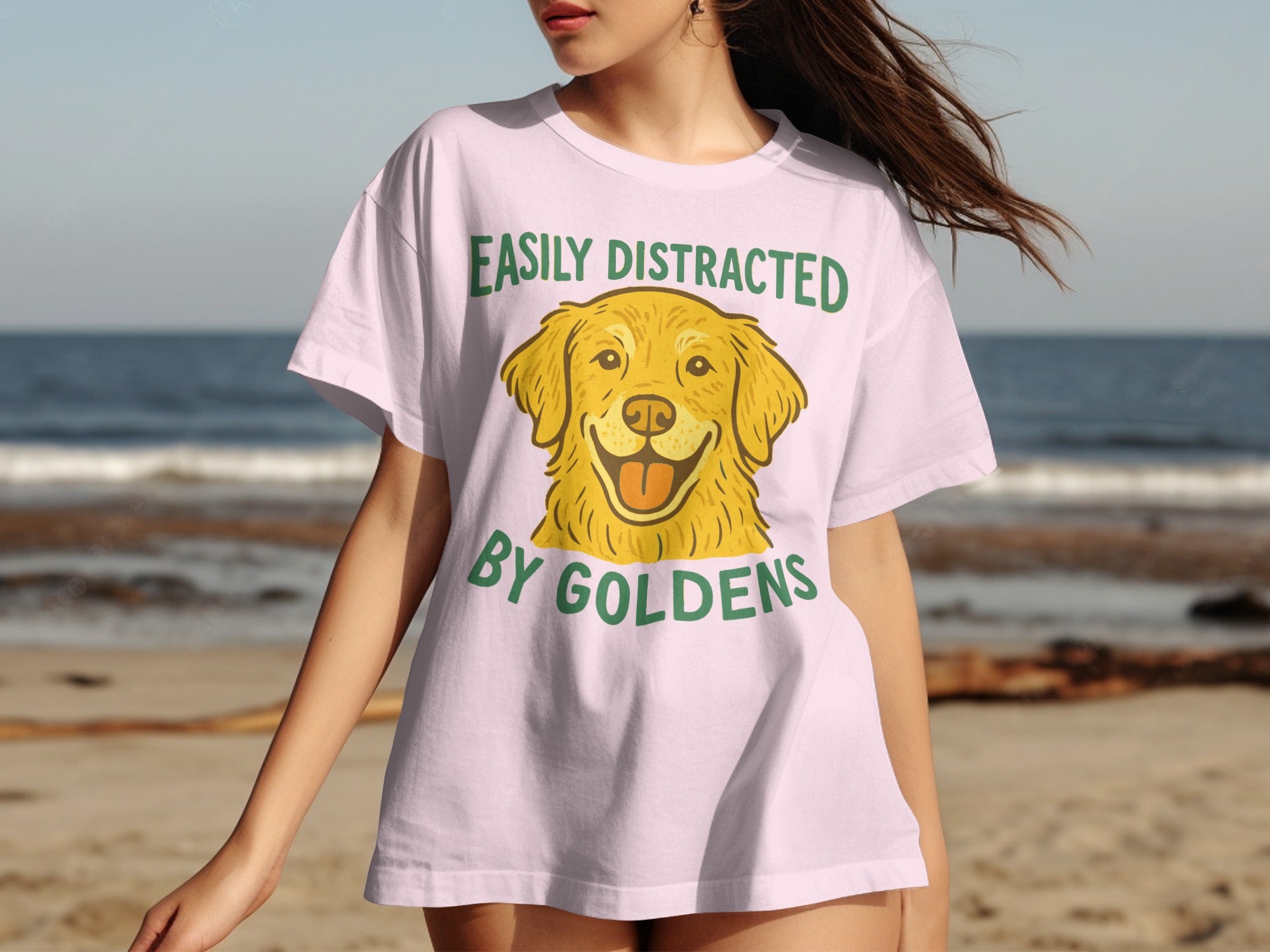 Easily Distracted By Goldens Graphic T-Shirt