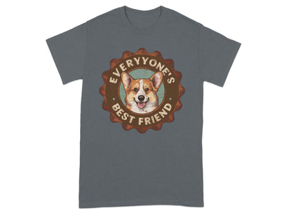 Everyones Best Friend Text and Corgi Graphic product type