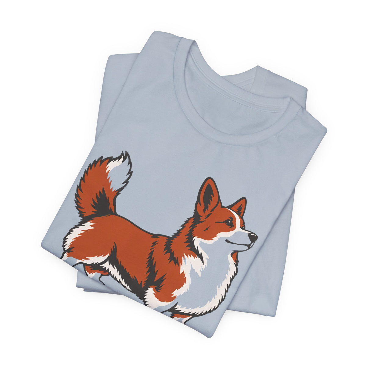 Thoroughbred Heart Footstool Legs Corgi T-Shirt