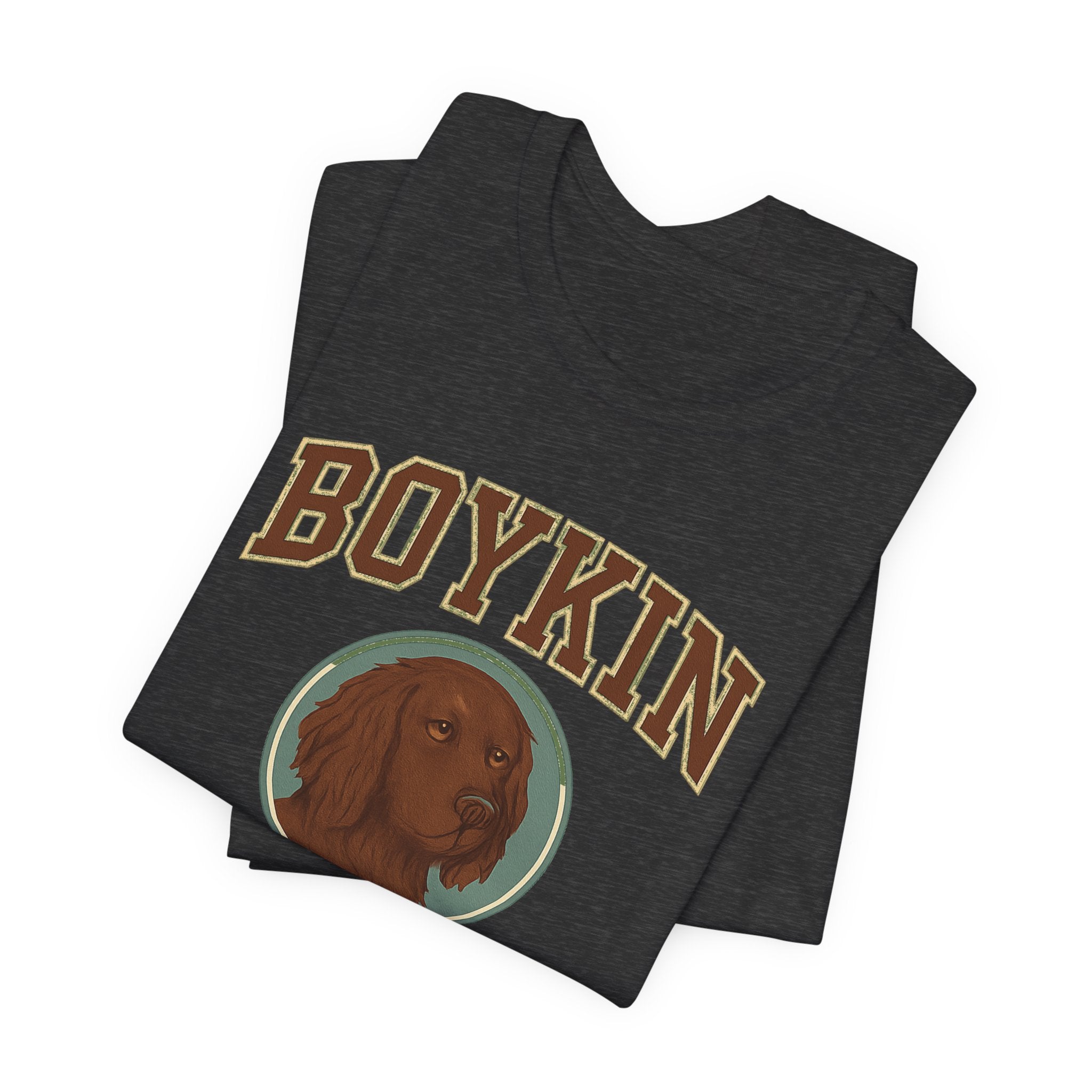 Boykin Spaniel Does It All Varsity Tee