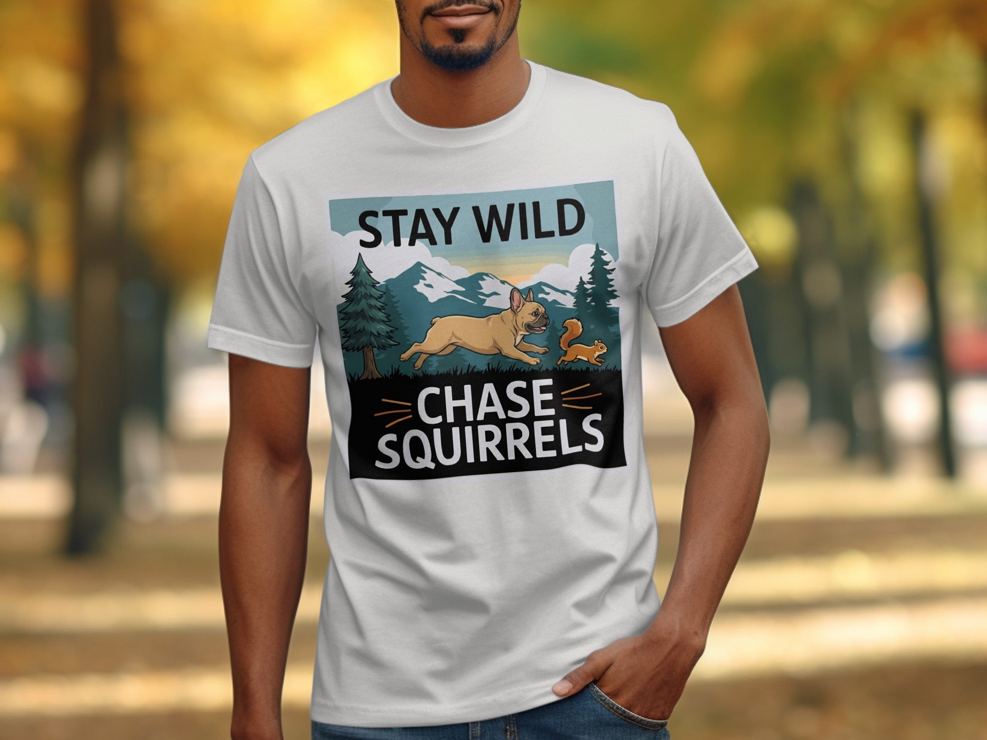 Stay Wild and Chase Squirrels Graphic Tee