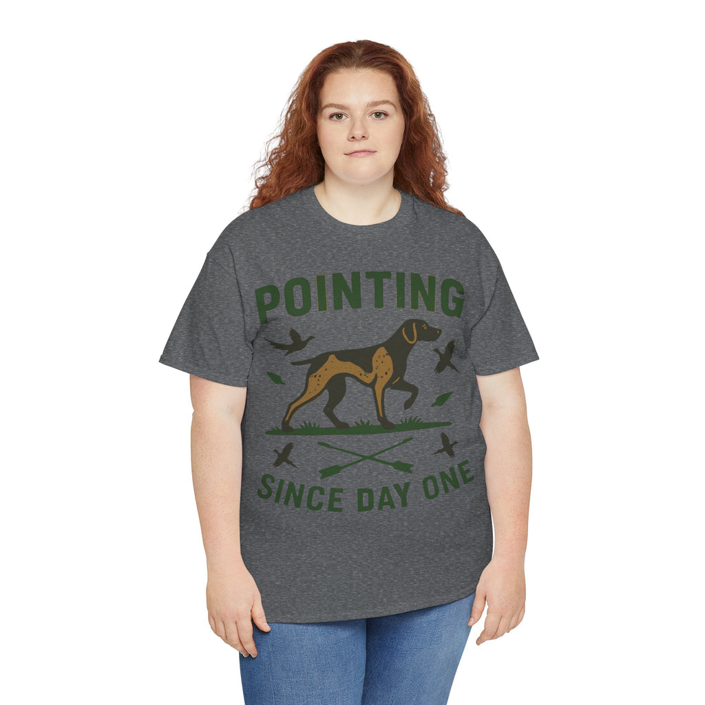 German Shorthaired Pointer 'Pointing since day one' t-shirt