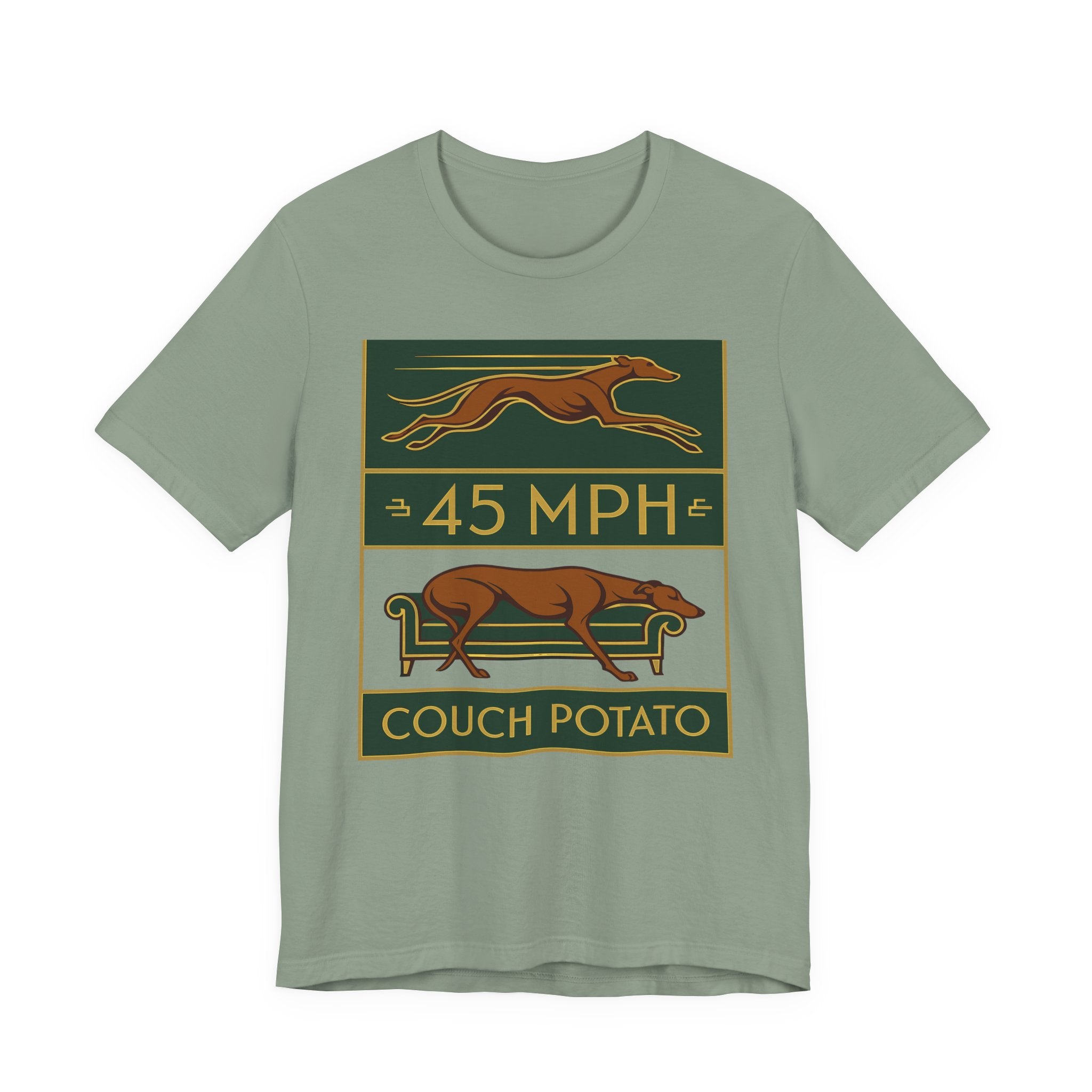 Greyhound 45 MPH Couch Potato Tee