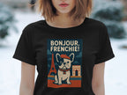 Stylish Bonjour Frenchie Graphic T-Shirt Design