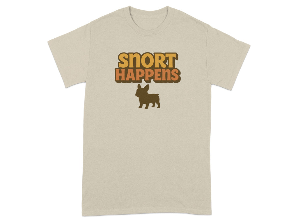 Snort Happens Graphic Dog Silhouette Shirt