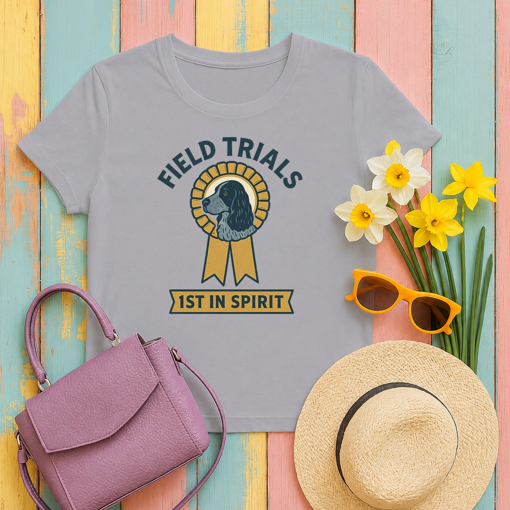 English Cocker Field Trials Tee in Athletic Heather