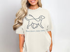 Slow down enjoy walks dog graphic t-shirt product