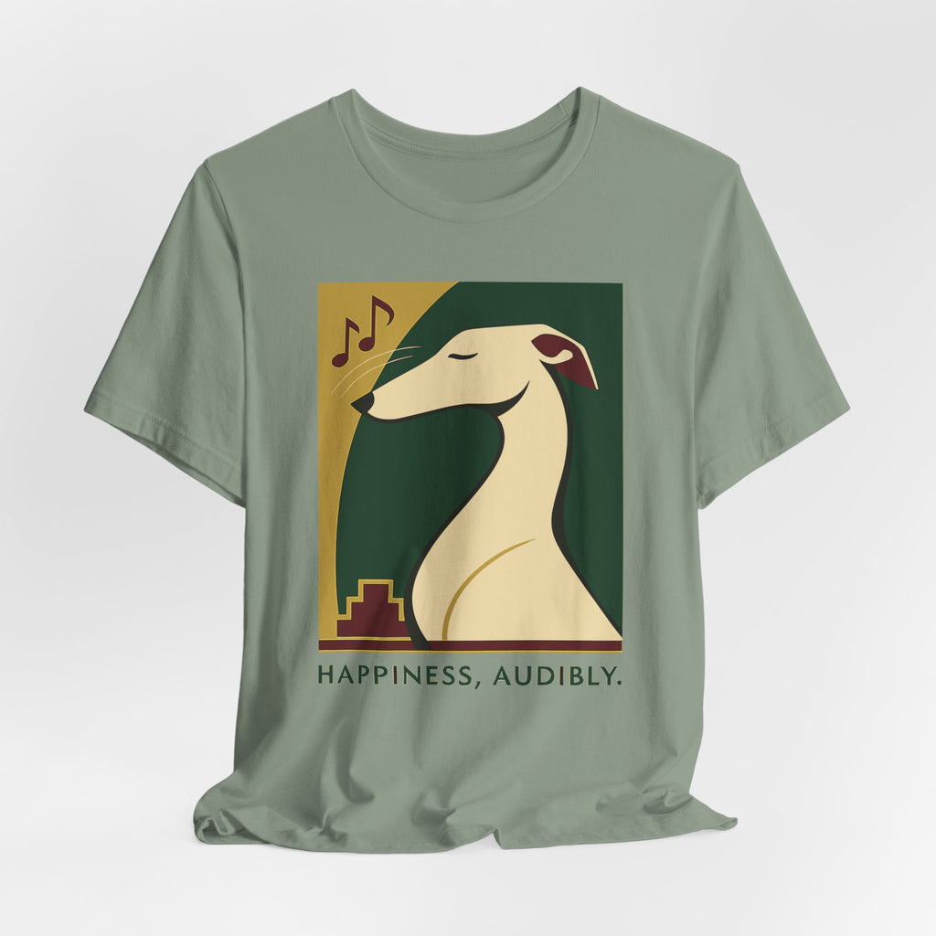 Greyhound Happiness Audibly Tee