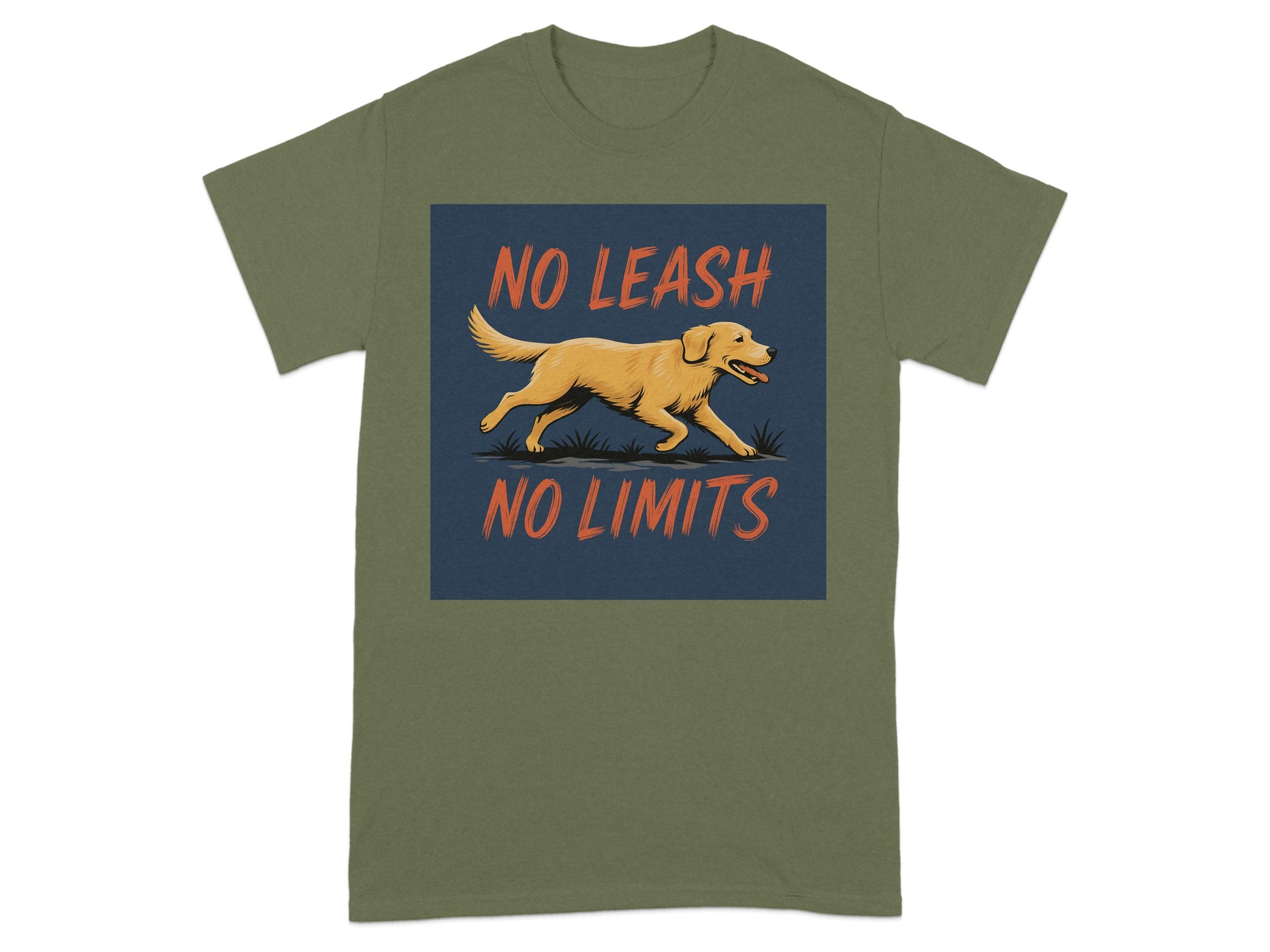 No Leash No Limits Dog Graphic T-shirt product