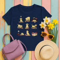 Paws & Pours Labrador Humor T-Shirt in Navy