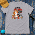 I Have No Idea What Happened Beagle T-Shirt in Athletic Heather - flat lay