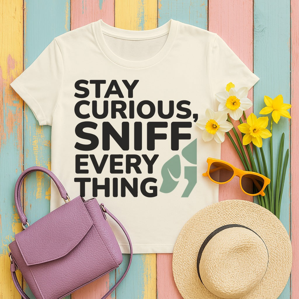 Stay Curious Lab T-Shirt in Ivory