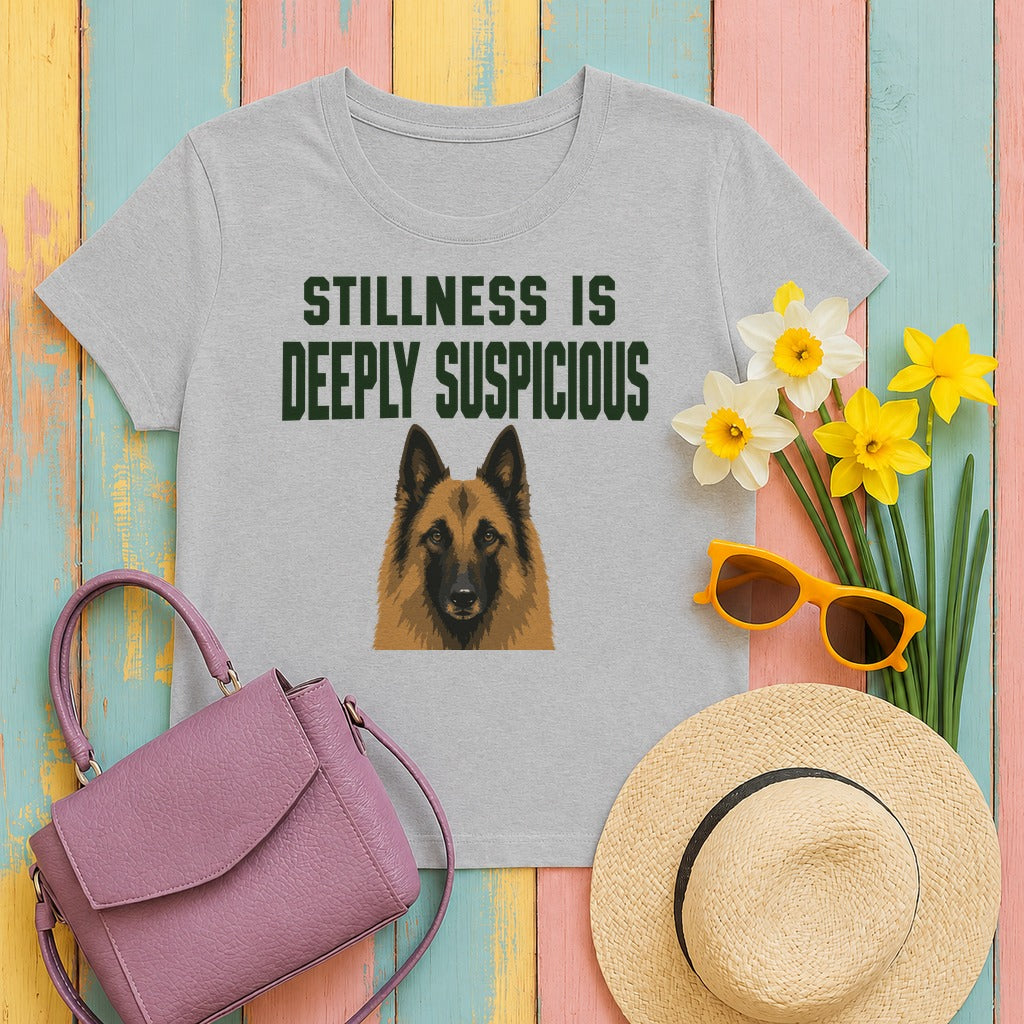 The Suspicious Belgian Tervuren T-Shirt in Sport Grey