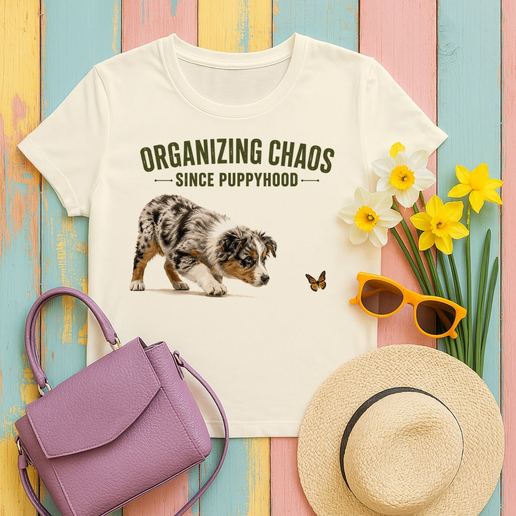 Organizing Chaos Aussie T-Shirt in Natural