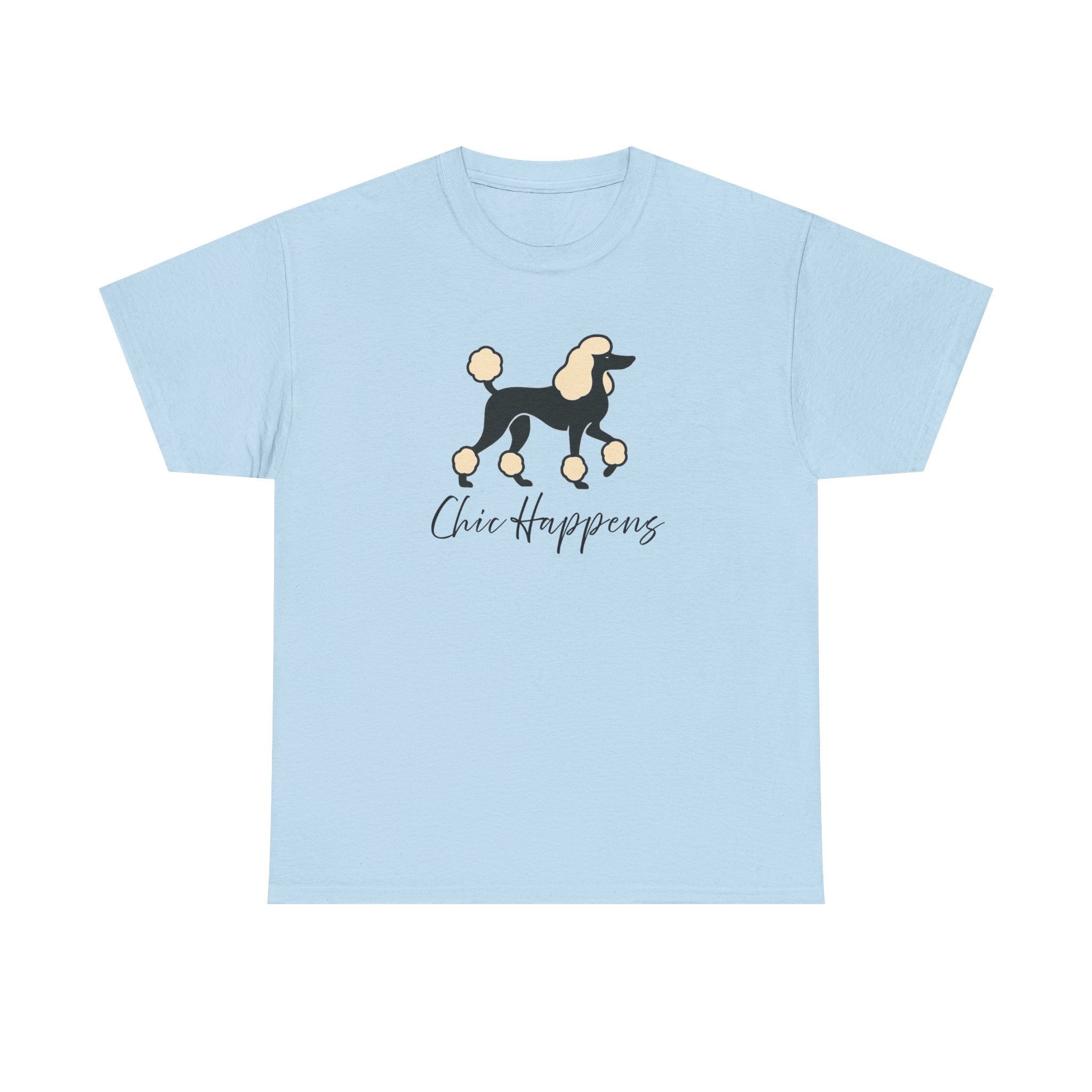Standard Poodle 'Chic happens' T-shirt