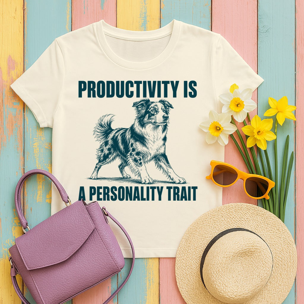 Productivity Trait Aussie T-Shirt in Natural