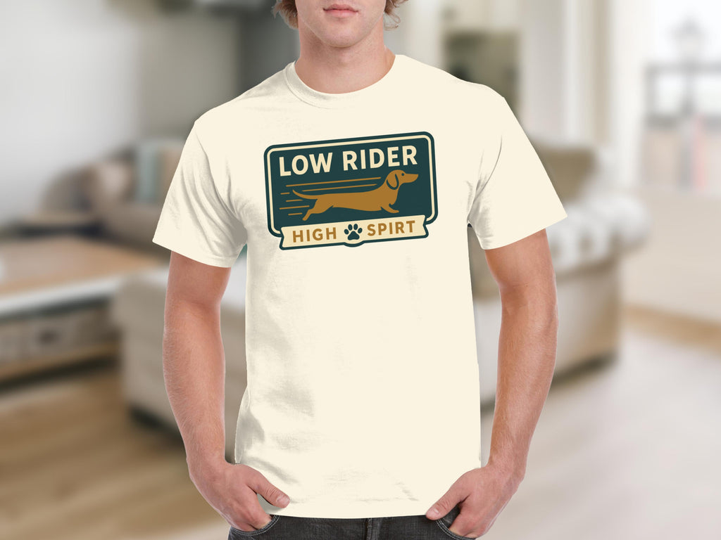 Low Rider High Spirt Dachshund Graphic T-shirt