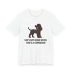 Irish Water Spaniel She's A Comedian Tee