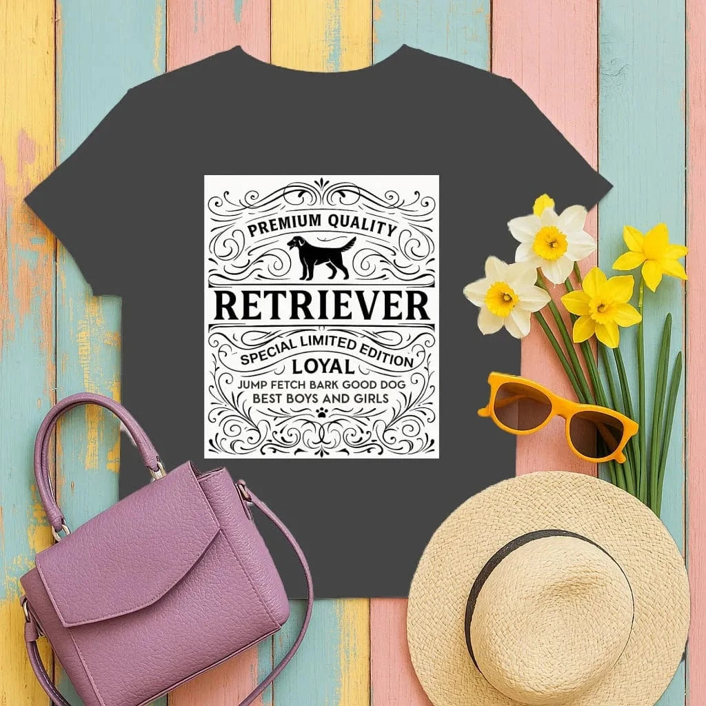 Premium Quality Retriever Special Limited Edition T-Shirt Dark Heather T-shirt