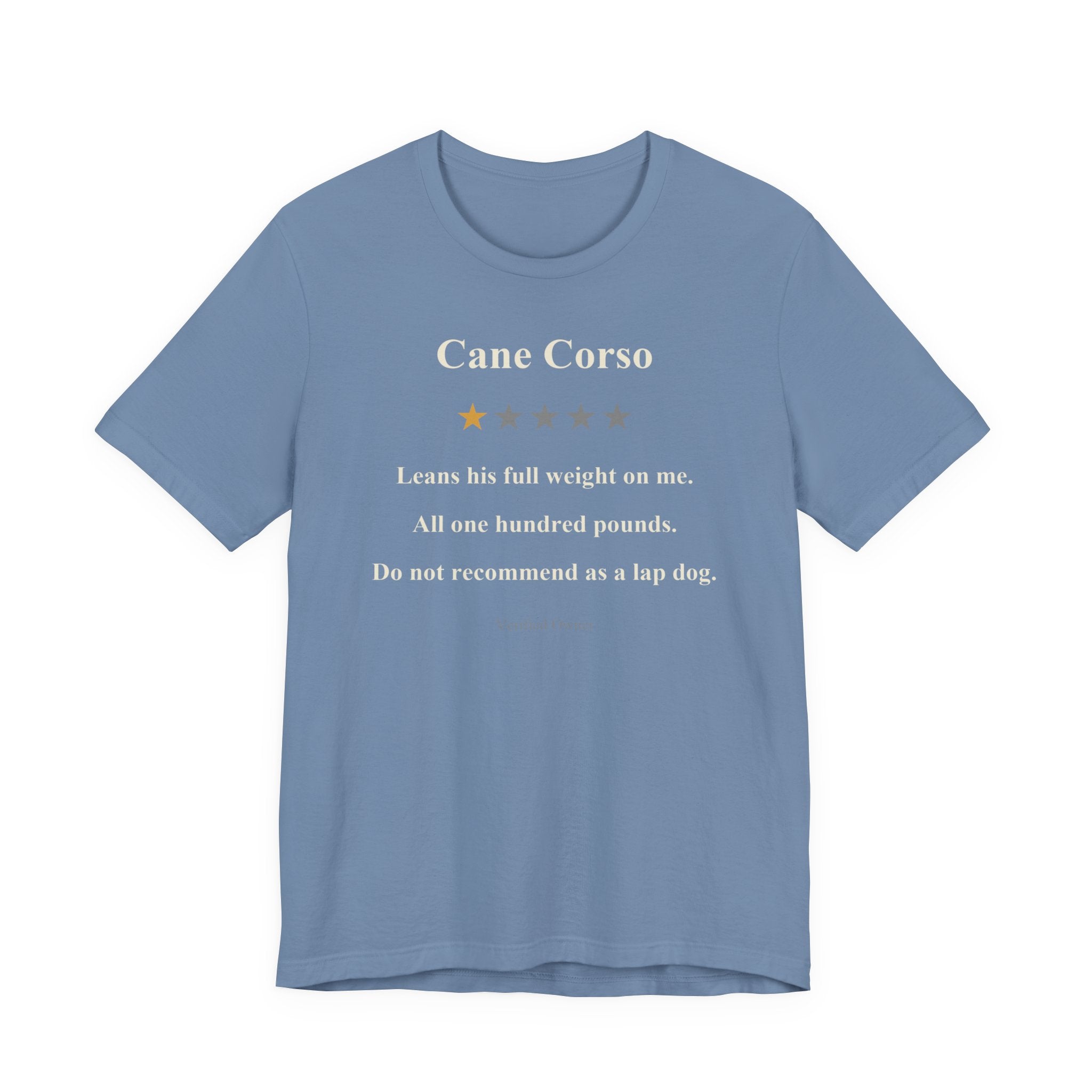 Cane Corso One-Star Review t-shirt, view 3