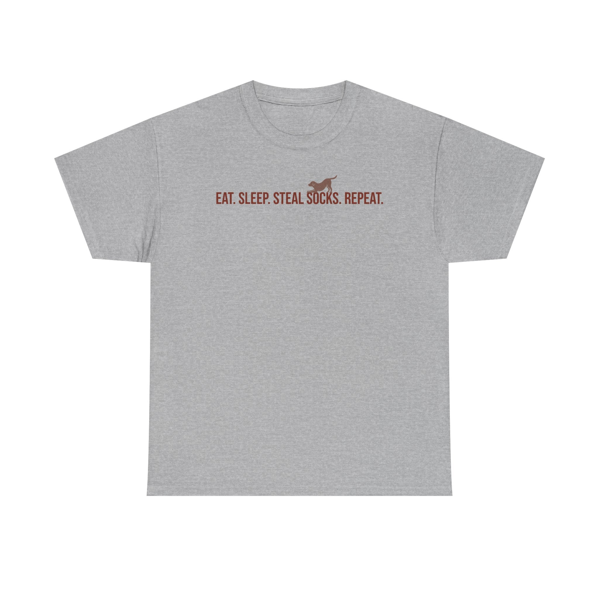 Eat Sleep Steal Socks Repeat. Lab T-shirt.