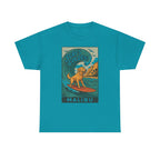 Surf's Golden Malibu Surfing Golden Retriever Dog T-Shirt