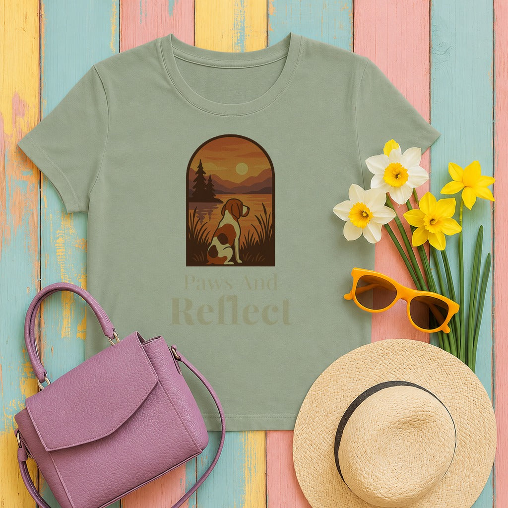 bracco painterly-sunset-arch tee flat lay hero