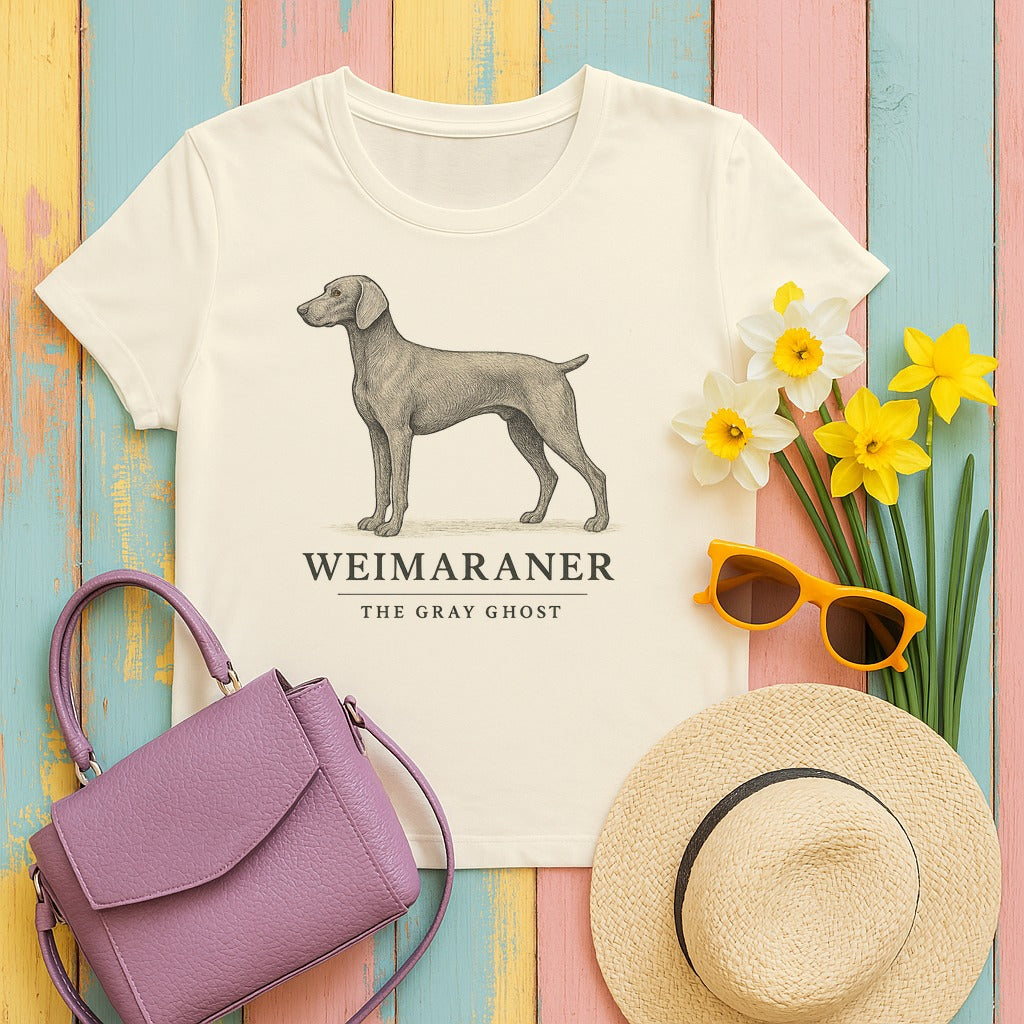 Weimaraner Field Guide Tee in Natural