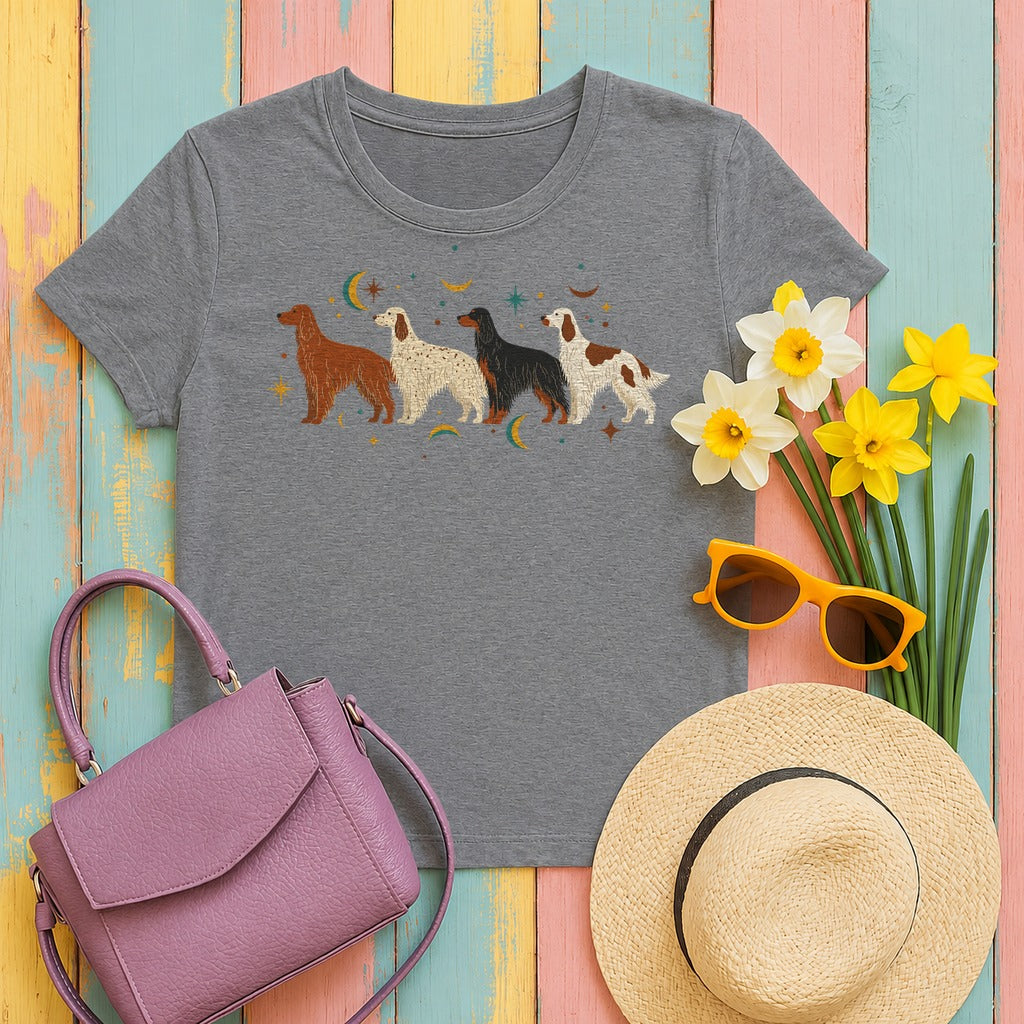 Celestial Setter Pack T-Shirt in Graphite Heather