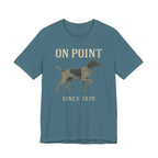 German Shorthaired Pointer On Point Blueprint Tee