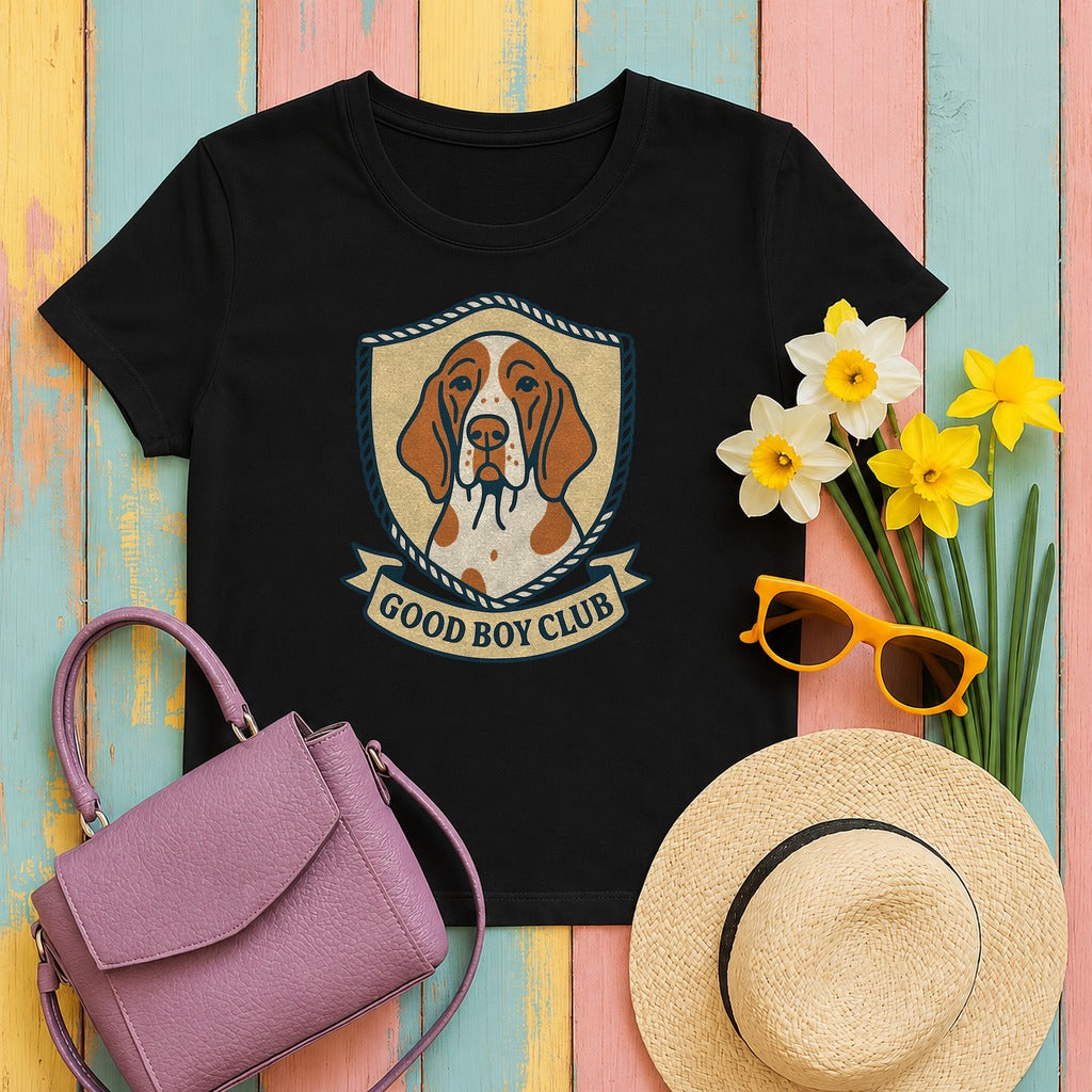 Bracco Italiano Good Boy Club Tee in Black