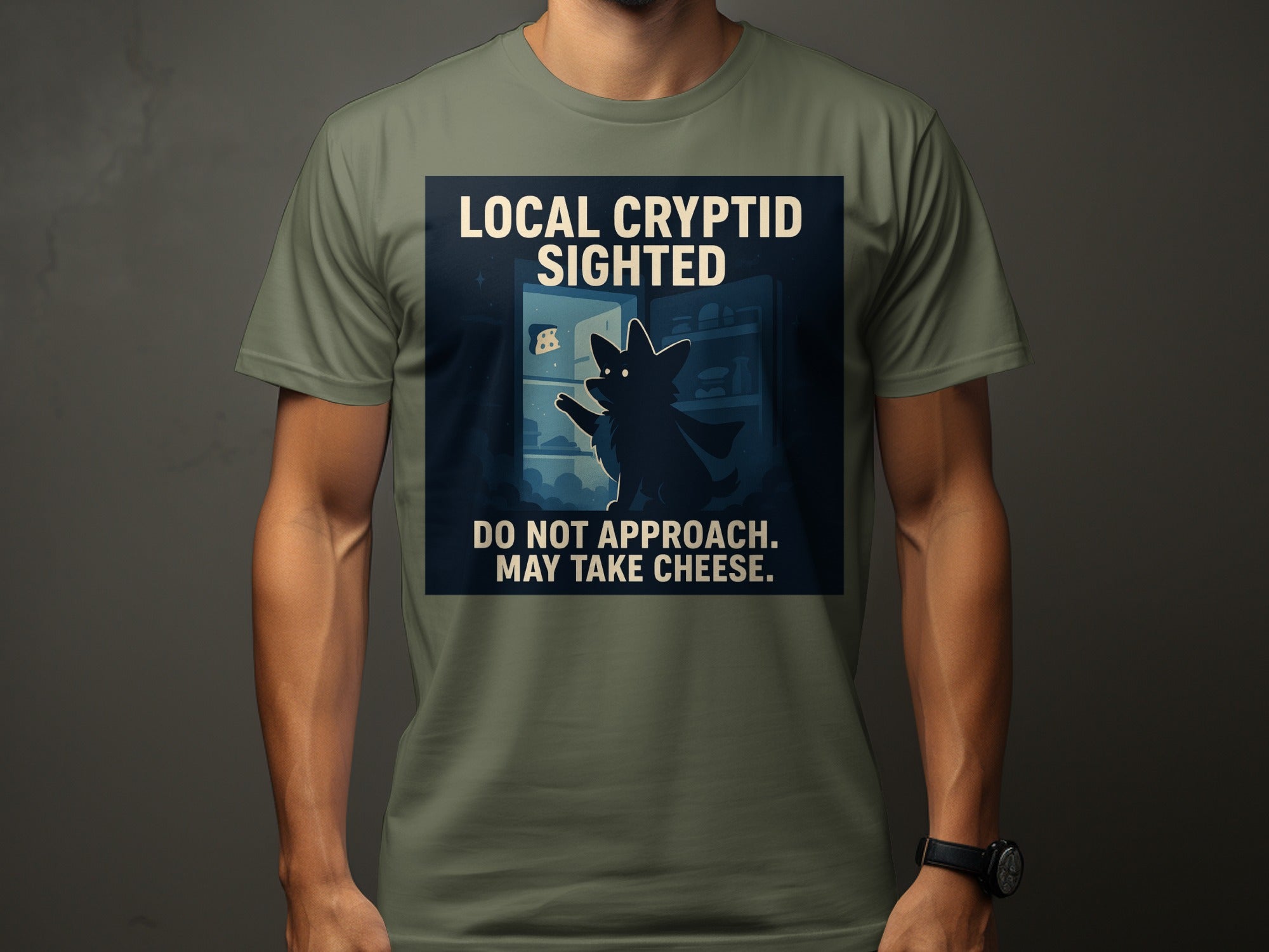 Local Cryptid Sighted Do Not Approach Funny Shirt