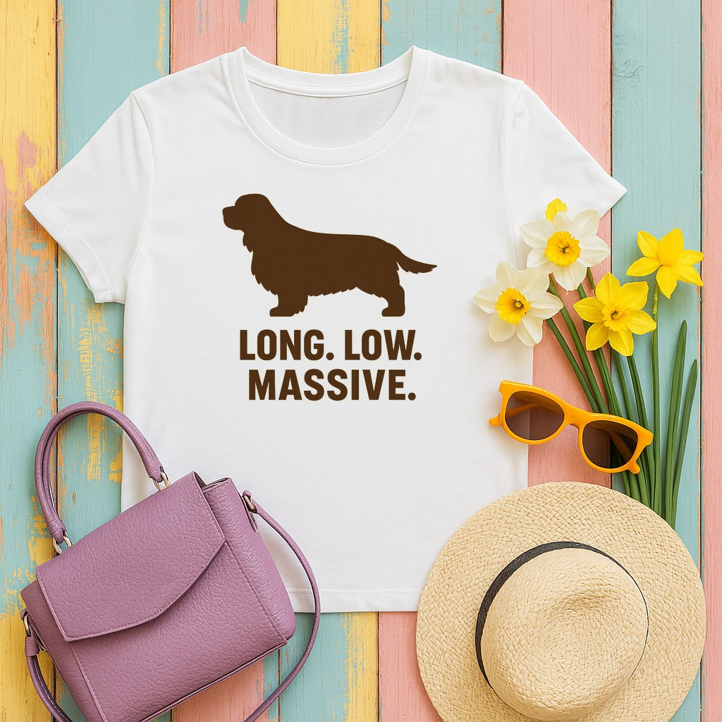 Sussex Long Low Massive Tee in White