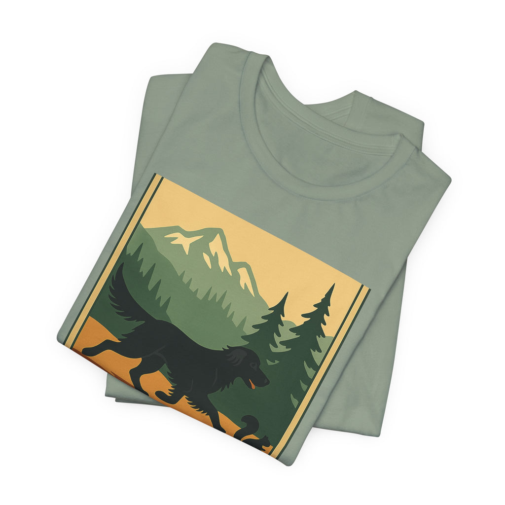 Flat-Coat Chase Squirrels Tee