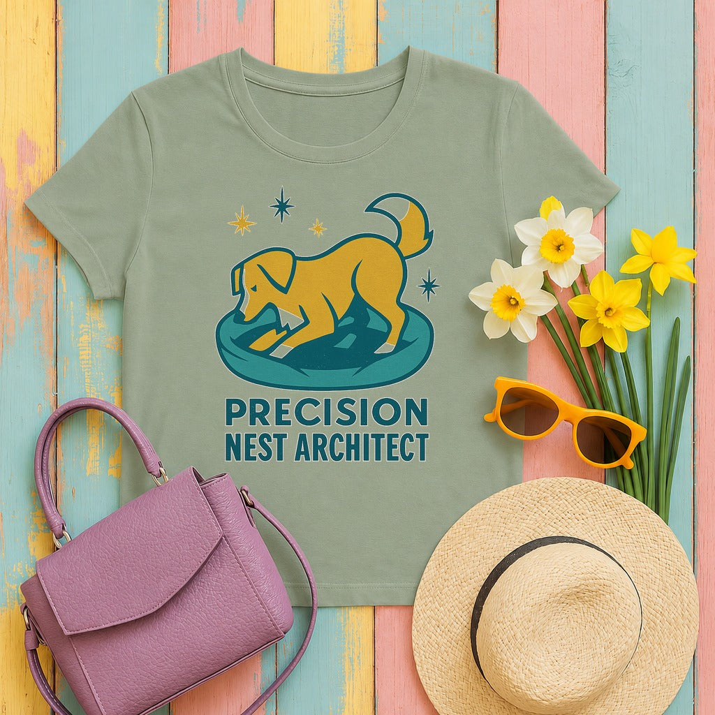 Nova Scotia Duck Tolling Retriever Precision Nest Architect T-shirt in Sage