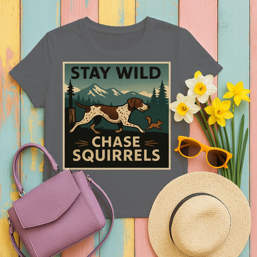 Stay Wild GSP T-Shirt in Graphite Heather