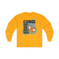 Corgi Days Are The Best Days Long Sleeve Tee in Gold