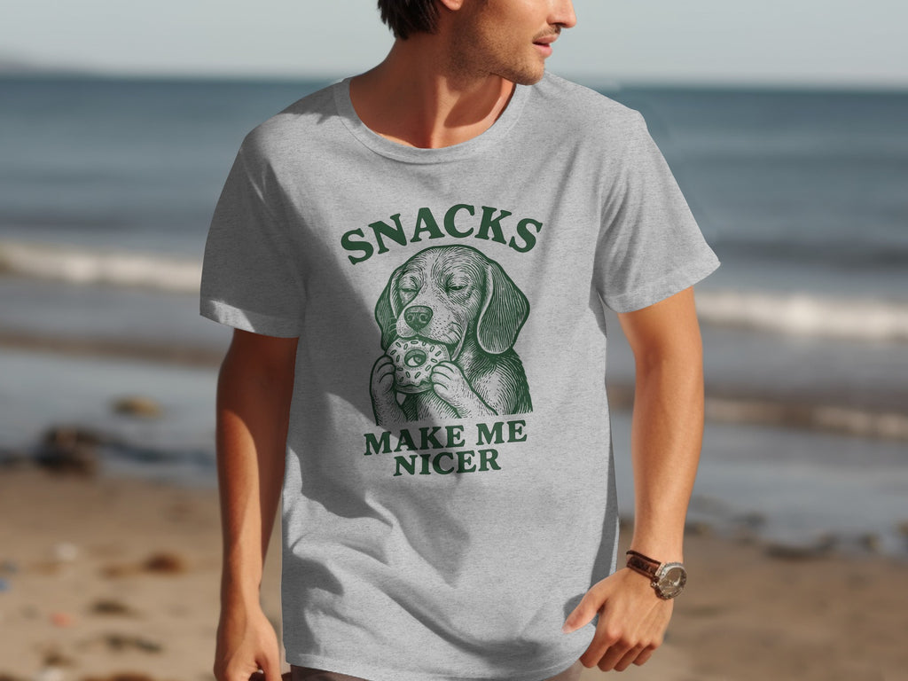 Snacks Make Me Nicer Graphic T-Shirt