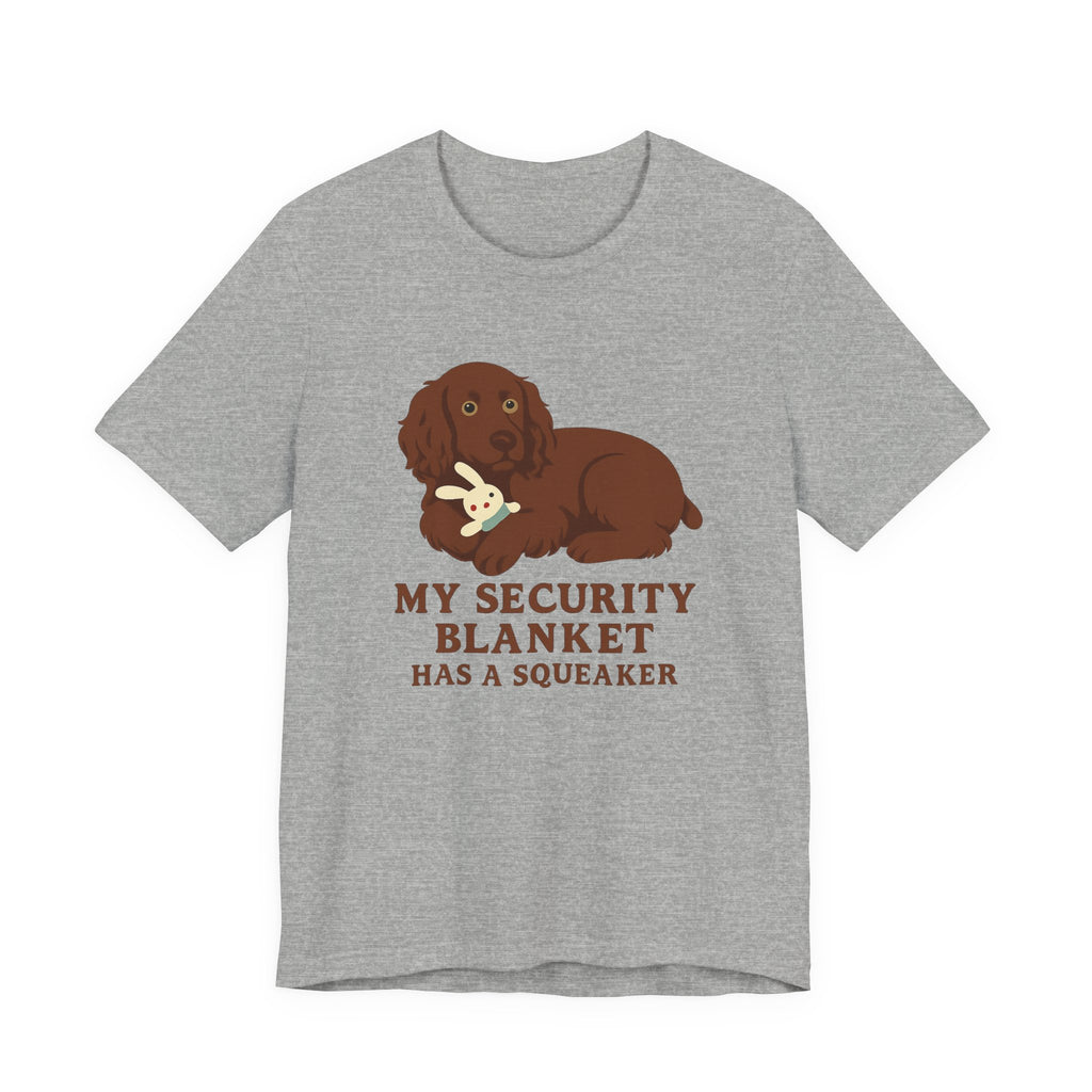 Boykin Spaniel Security Blanket Has a Squeaker Tee
